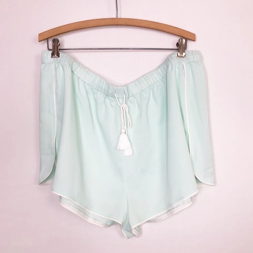 Negative how to green drawstring shorts